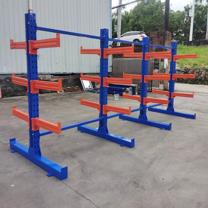 重型悬臂式货架板材布匹钢管管材铝材五金K型材双面托臂材料架定