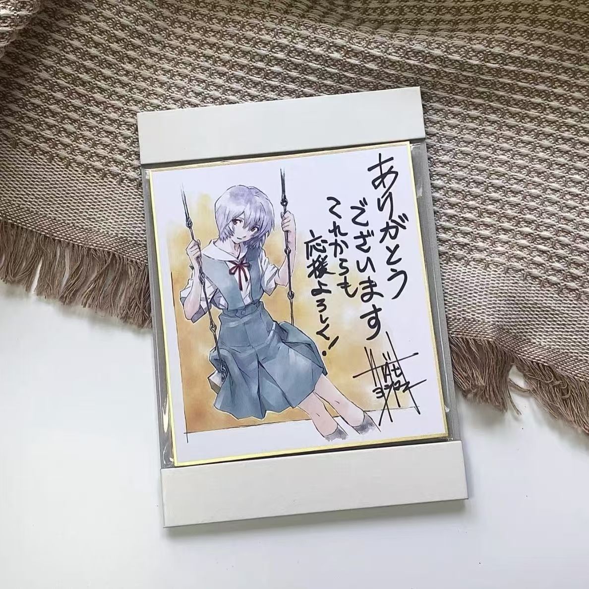 日谷色纸新世界福音战士EVA原画特典色纸绫波丽明日香碇真嗣渚薰