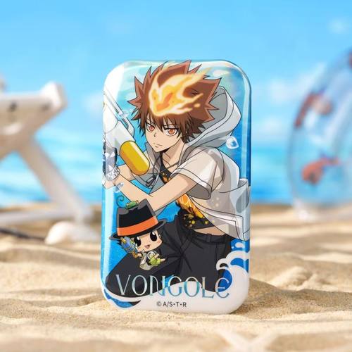 家庭教师夏日水枪系列方形吧唧