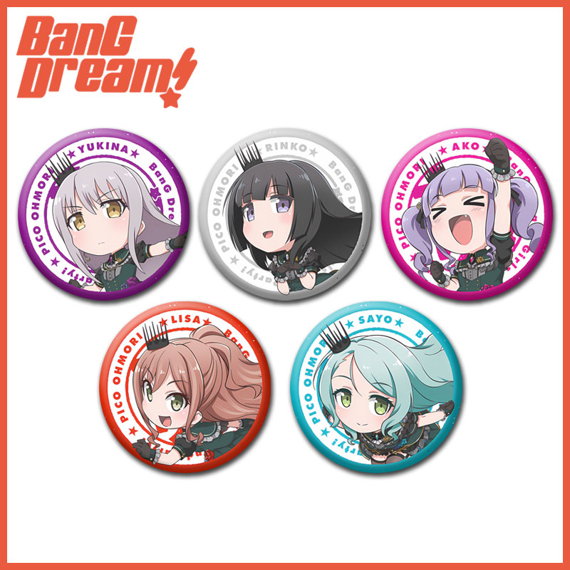 BanG Dream少女乐团派对Roselia凑友希那今井莉莎马口铁吧唧谷子