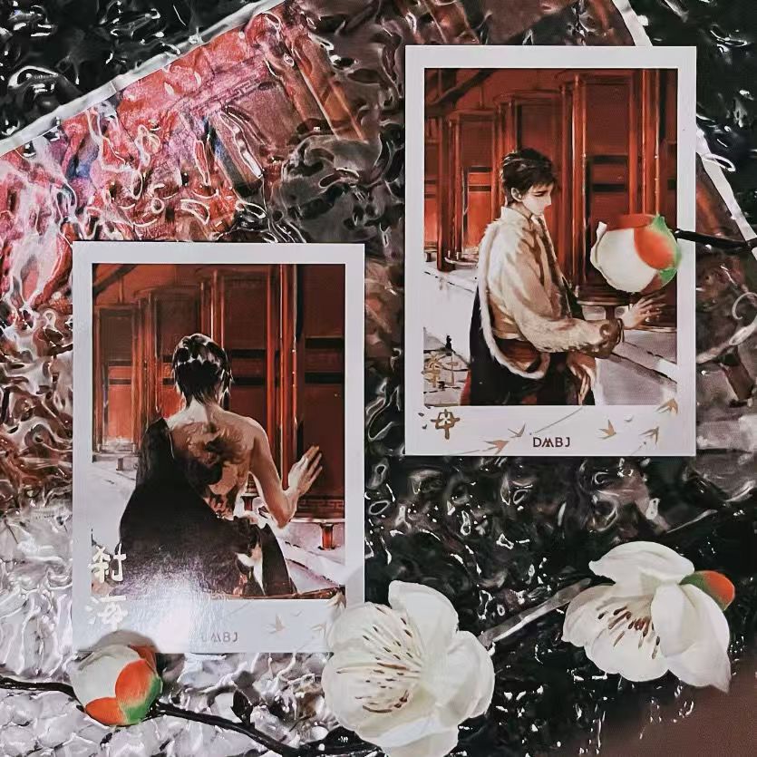 盗墓笔记DMBJ周边刹海系列拍立得张起灵吴邪三寸烫金小卡收藏礼物