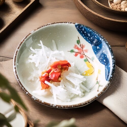 家用小号陶瓷小碟子蘸料醋日式迷你4寸碟酱油碟精致烤肉菜小食碟