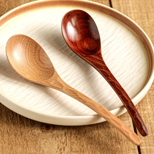 嗦粉勺干饭人专用木勺吃饭餐勺高颜值深勺弯勺大勺子勺子商用餐饮