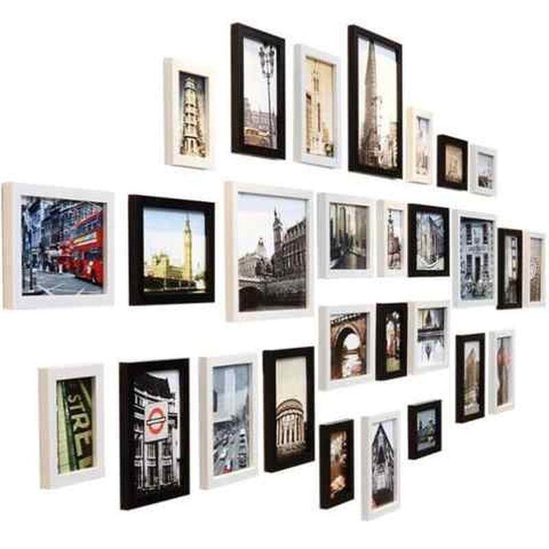 挂墙相框7寸照片墙贴纸卧室背景韩式组合简约免打孔室内挂钩创创