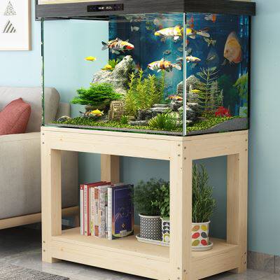 新款实木底座鱼缸架水族箱架子鱼缸底柜鱼缸柜子鱼缸桌子实木鱼缸
