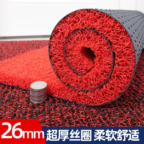 加厚耐脏丝圈脚垫进门地垫可裁剪门E口防滑免洗地毯家用入户门门