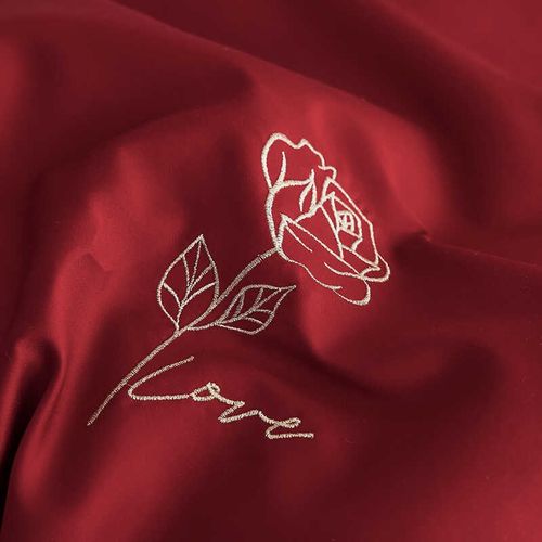 公主风全棉结婚四件套大红色床单婚庆喜被套新婚嫁床上用品