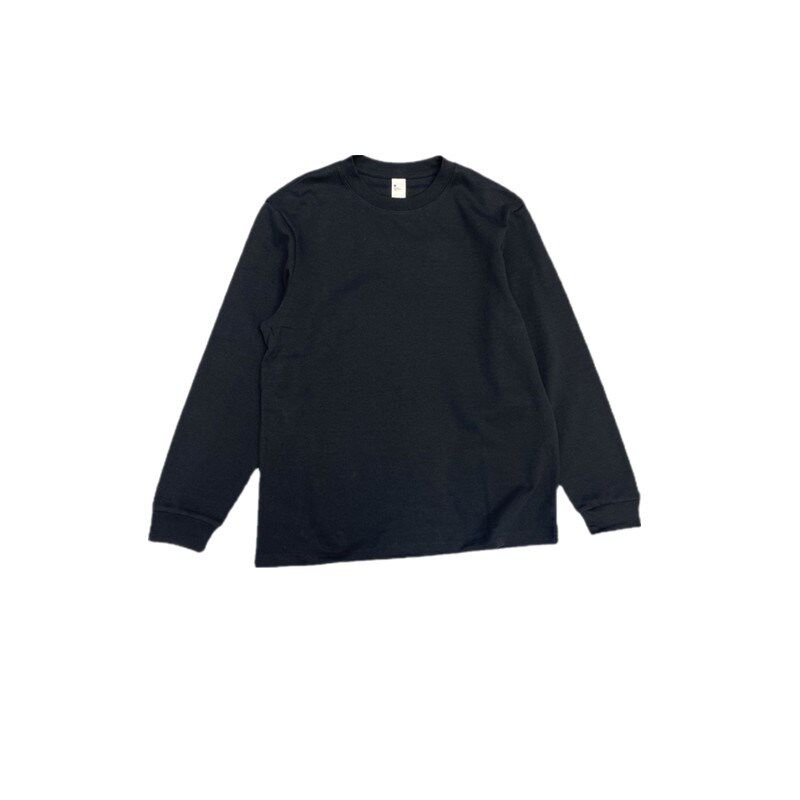 韩版时尚休闲全棉男基本款纯色圆领长袖T恤潮流百搭帅气打底t恤