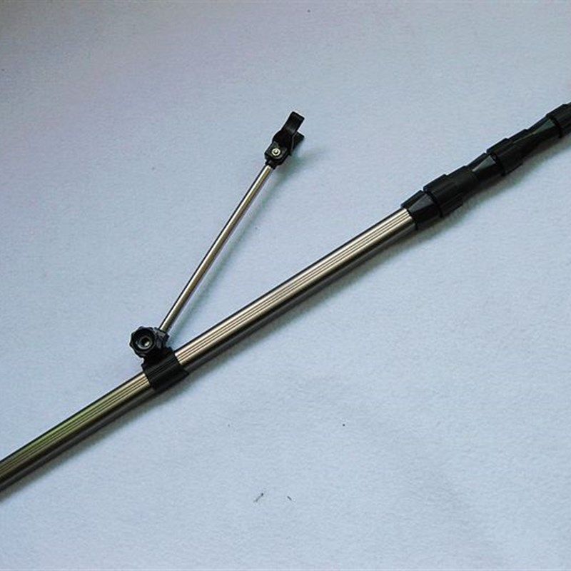 2米方形铝合金无炮4节可定位钓台 钓椅 钓箱专用支架 炮台架渔具