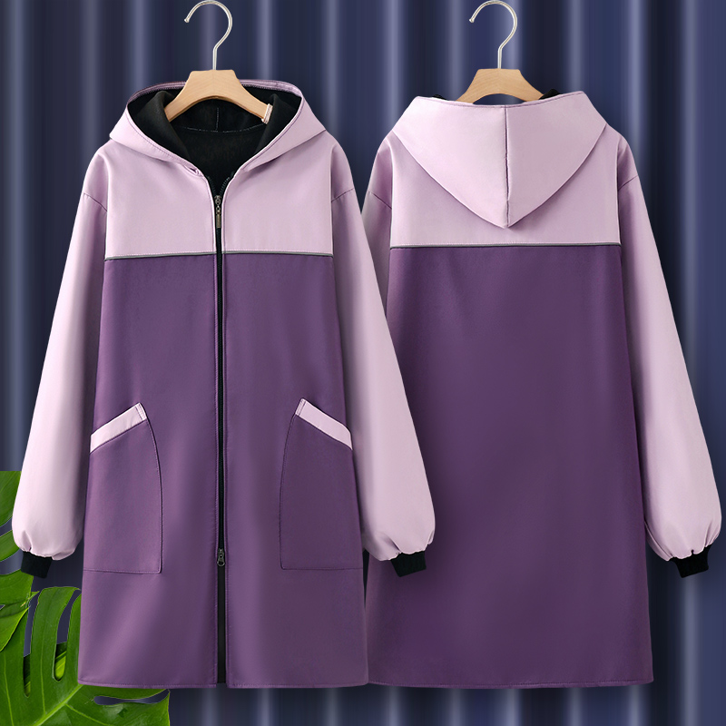 男罩衣女新款加绒加厚中式长袖围裙防油防水做饭厨房家用2024网红