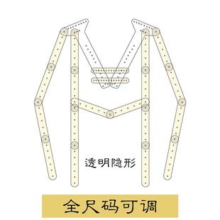 亚克力透明衣架场景图拍摄道具挂拍衣架服装拍摄拍照专用隐形衣架