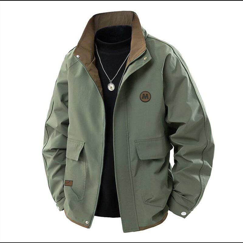 陆海丰百货商行男装高端进口立领夹克男士薄款外套春秋季百搭上衣