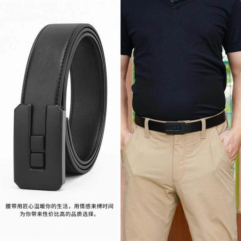 【专柜】轻奢简约男士超薄设计其他家具五金可微调推拉扣弹力腰带