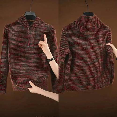 LuxeVXibe奢逸型男冬季时尚潮流轻奢风设计师款男士休长袖连帽卫