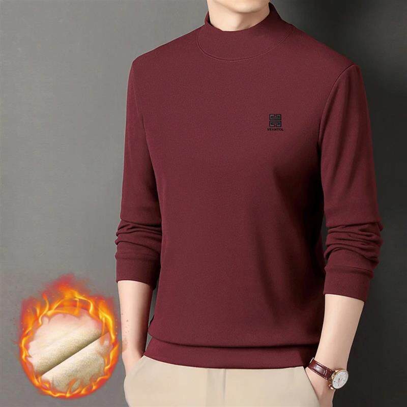 栗栗好物馆长袖卫衣秋季长袖中年圆领男士卫衣打底衫k时尚中老年