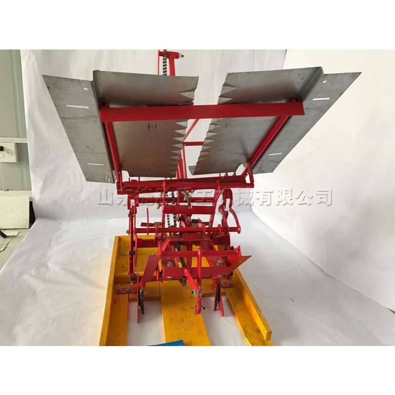 小型手摇式插秧机 双行人力步退式水稻种植机  水田秧苗栽种机