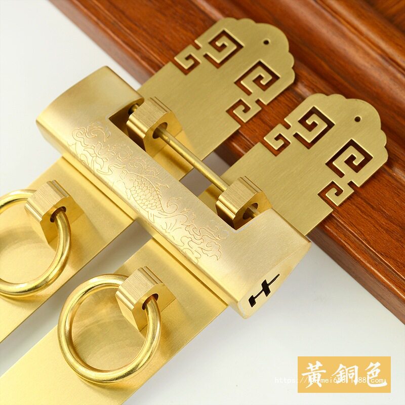 复古把手配件拉手铜 铜柜门衣柜仿古鞋柜家具直条拉手橱柜中式抽