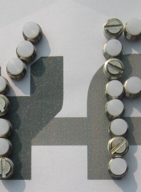 SUS304 12.9级发黑长内六角白色硬胶绿色紧定胶头顶丝