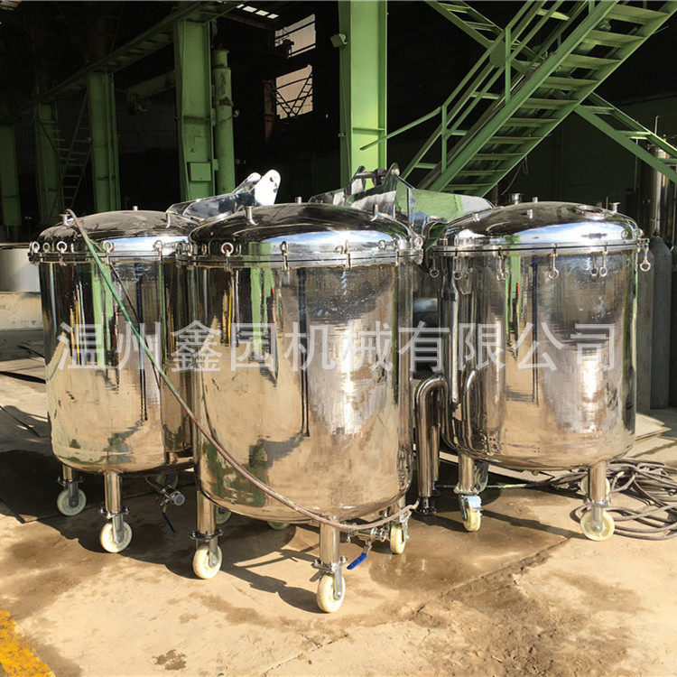厂家直销304不锈钢储罐 气动开盖移动支脚储罐 小型储罐加工定制