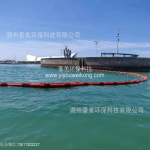 豪美  水面油污杂草拦截围油栏 固体浮子式围油栏 PVC围油栏