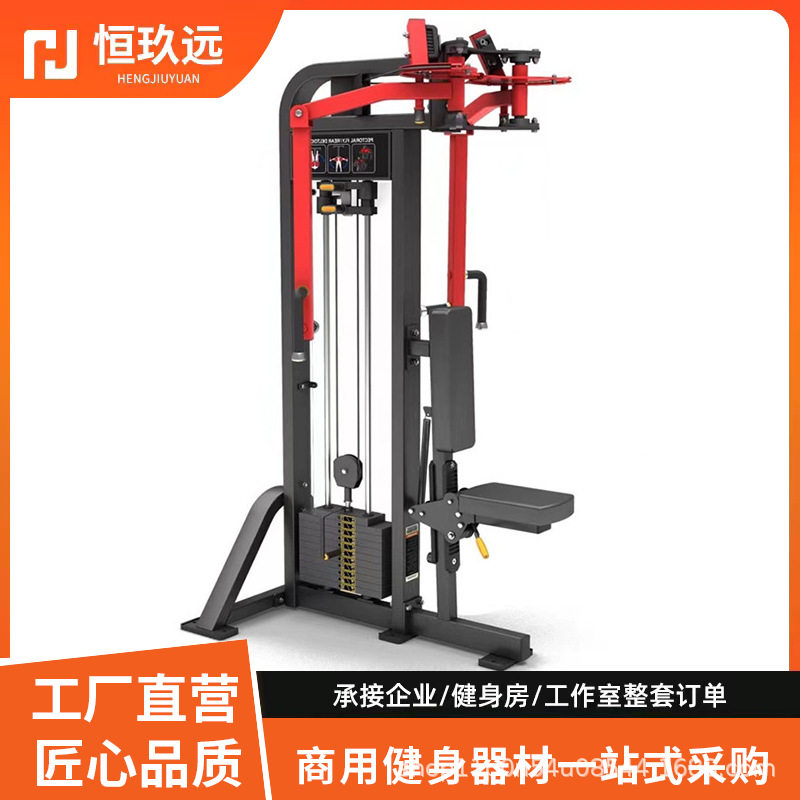 双臂交叉直臂夹胸机 室内扩胸商用健身房器械 反飞鸟蝴蝶机训练器