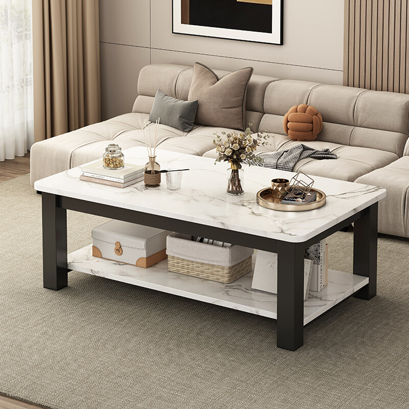 茶几办公室用接待小茶桌客厅2025新款轻奢高级感钢化玻璃茶几桌子