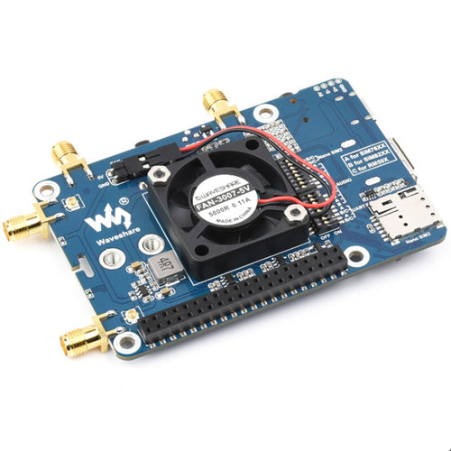 树莓派EM060K-GL LTE Cat-6 HAT通信扩展板全球通多频段 GNSS定位