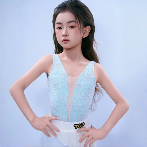 TOP新品2026高定设计师南塔特威特风专业拉丁舞练功表演训练套装