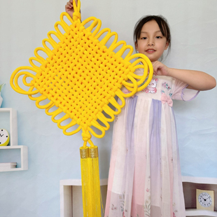 中国结挂件镇宅黄色卧室客厅高档挂饰招财乔迁玄关入户门装饰大号