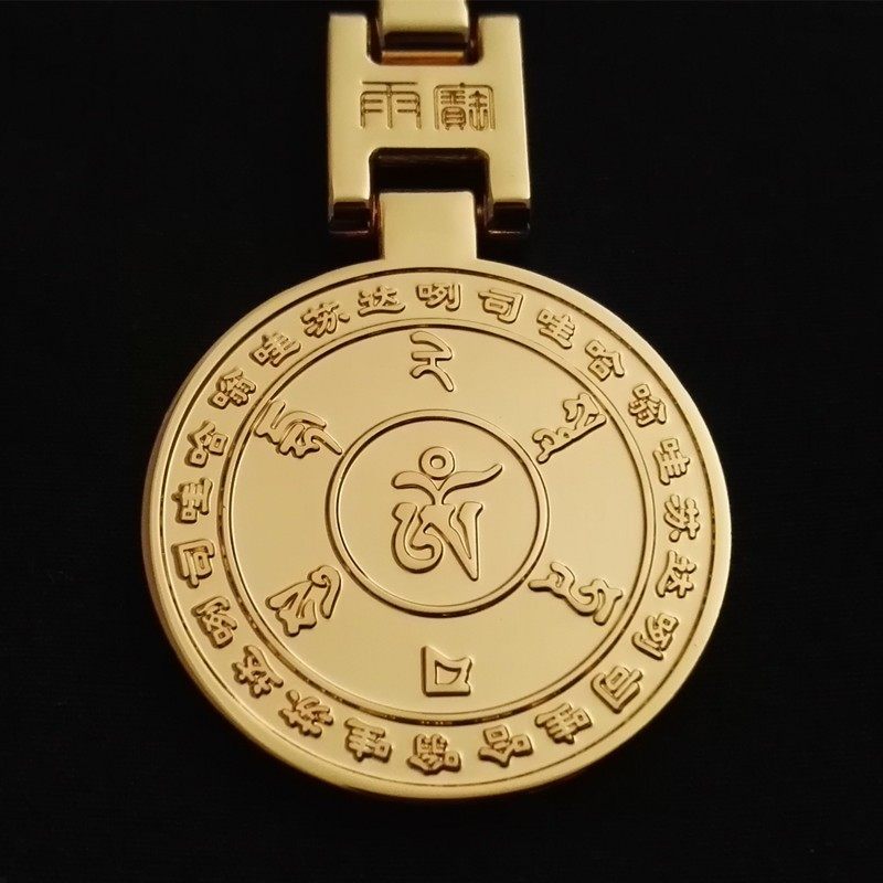 精品工艺雨宝陀罗尼咒钥匙扣招财雨宝钥匙圈环汽车护身符腰吊挂件