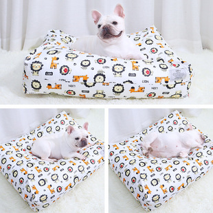 深陷包围感宠物狗狗窝猫窝羽绒棉填充深度睡眠可拆洗踩奶感床垫子