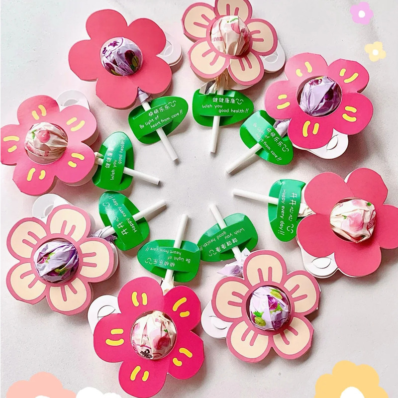 送你一枝花棒棒糖装饰卡纸30枚小红花包装纸小礼物结婚喜糖包装,节庆用品/礼品,节日装扮用品,淘宝优惠券,粉丝福利购,淘宝优惠卷