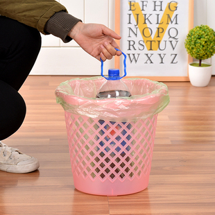 家用无盖垃圾桶镂空塑料大号废纸篓加厚办公客厅卧室厕所杂物桶