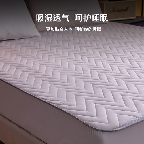 加厚防滑夹棉床笠单件床罩床单1.8米棕垫套席梦思床垫保护套