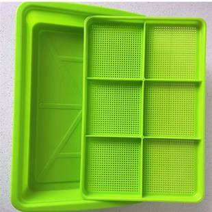 猫草水培器皿盒子盆大育苗发芽盘无土盆栽防拔打不翻自种豆苗盘