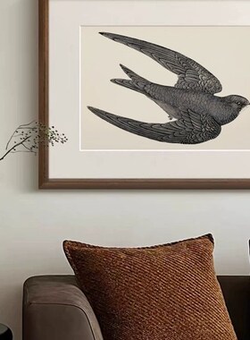 燕归来挂画好寓意装饰画乔迁礼物客餐厅入户玄关沙发背景墙落地画