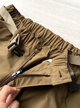 户外工装风!一裤两穿!春夏男士防水吸湿透气百搭休闲长裤19241