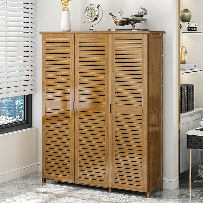 鞋柜家用门口收纳大容量简易防尘鞋架子室内好看多层经济型玄关柜