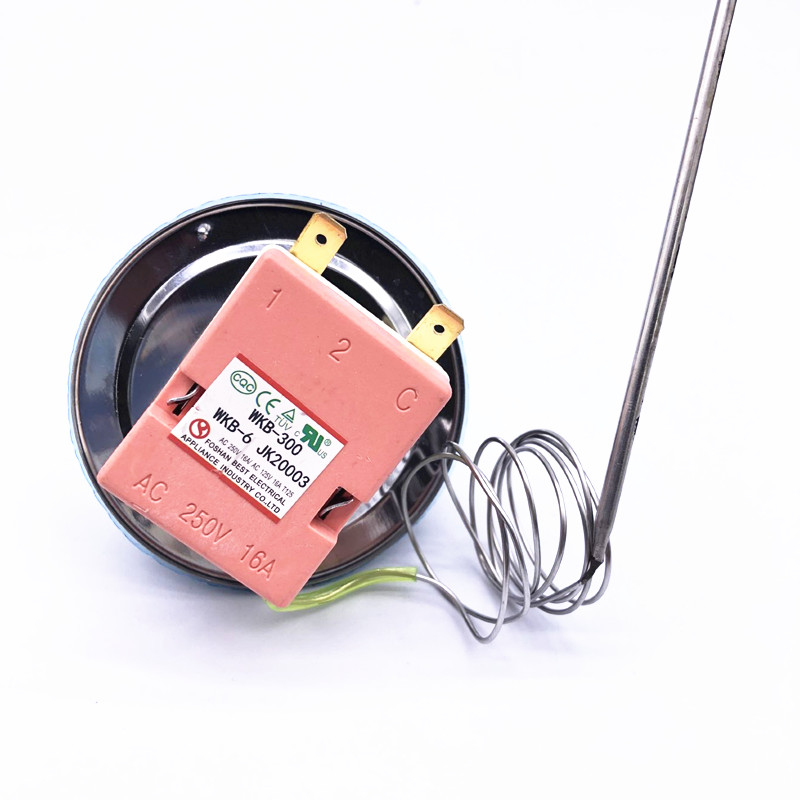 温控开关温度控制器机械 旋钮式温控 红底可调式温控器 50-300