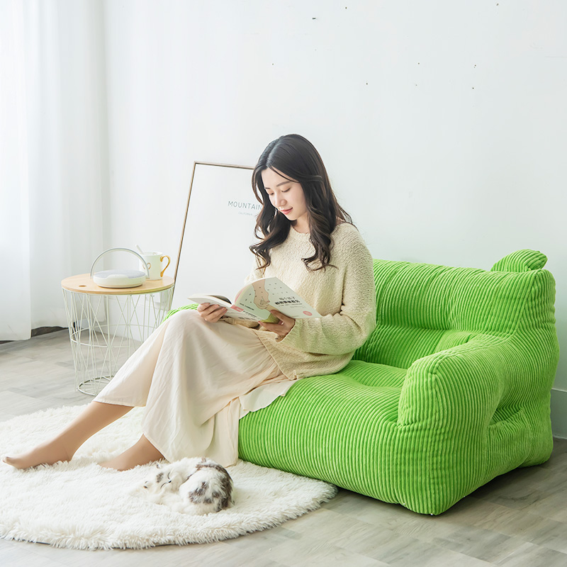 灯芯绒儿童懒人沙发榻榻米小户型休闲懒人椅单人创意沙发双人可爱