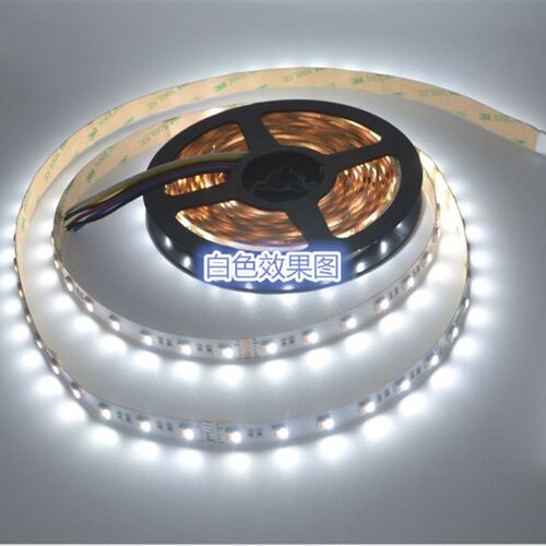 五合一LED灯条5050灯带RGB+CCT白暖白调色温60灯/米12v24v软灯带