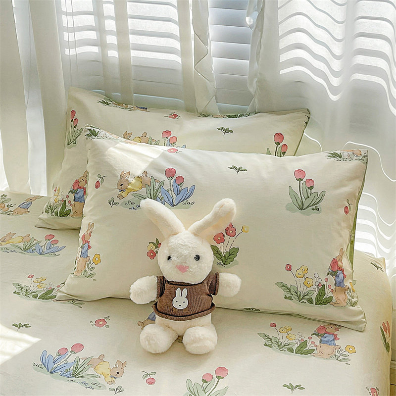 儿童卡通全棉枕套男孩女孩幼儿园枕芯套枕头罩48*74纯棉单人枕套