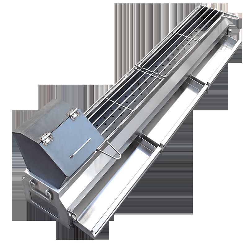 定制包钢烧烤炉商用不锈钢烧烤架户外大号木炭烤肉网红加厚烤串炉