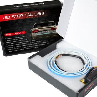 灯Amazon商品防水炫彩 RGB汽车尾箱灯LED七彩流光跑马改装