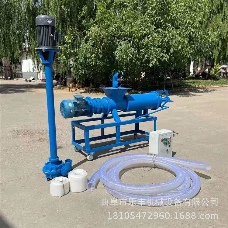 加厚型猪粪螺旋式挤压机 养殖家禽粪便处理机 乐丰机械
