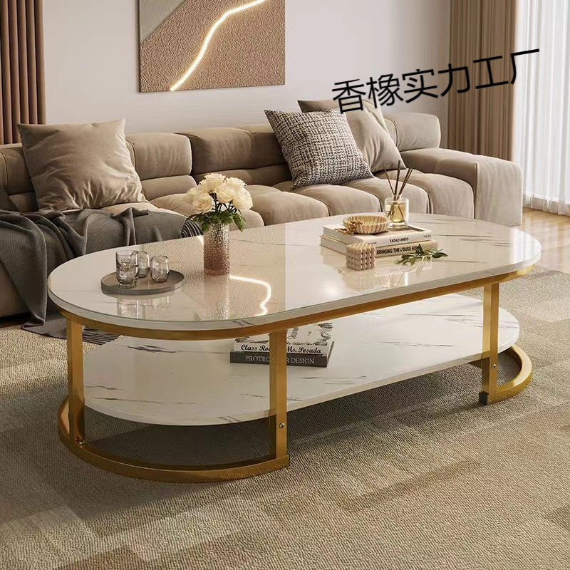 北欧仿大理石茶几简约客厅小户型家用小圆桌现代网红轻奢边几桌子