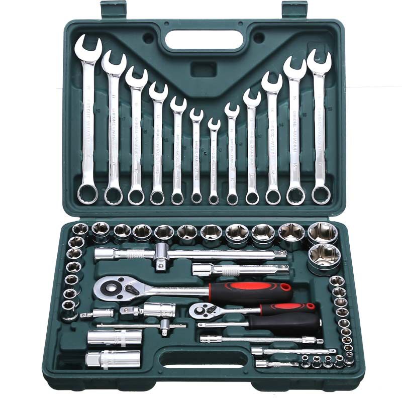61件套汽修套筒工具汽车修理套装套筒组合修车工具