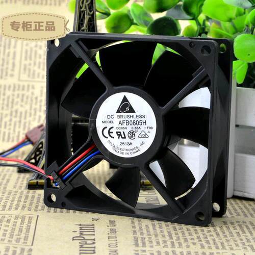 全新台达 8025 8cm电脑机箱/电源风扇5V 0.65A AFB0805H-FOO 测速