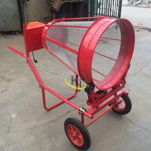 手推式筛沙机电动圆筒筛沙机移动装修盖房滚筒筛沙机小型筛沙机