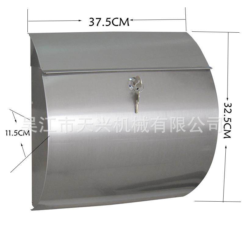 直销欧洲金属信报箱邮箱不锈钢信报箱邮箱报筒TX0174-1